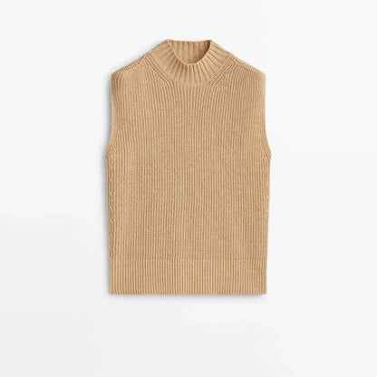 Vireous Women's Fashion Sleeveless Vest Sweater