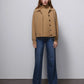 Women's Woollen Pilot Jacket, Knitted Camel Cardigan, Catwalk Collection