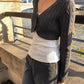 Vireous Cable-Knit Cropped Sweater, Multicolours
