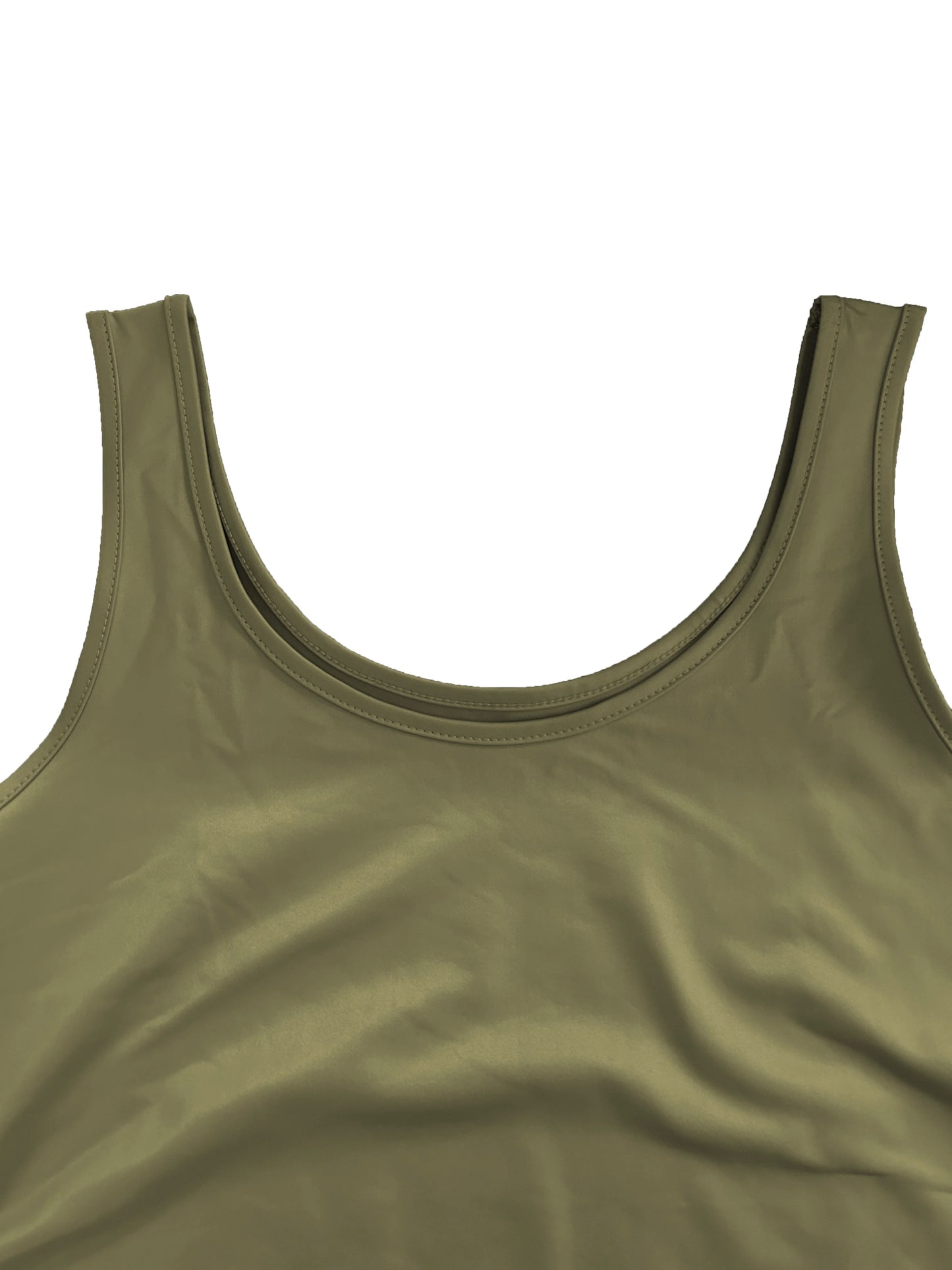 Vireous Women's Faux Shiny Leather Tank Top, Multi Colours