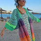 Luxuriously Handknitted Boho Colourful Women's Coat