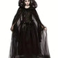 Dark Cross Full-Length Shawl, Goth Witch Vampire Cosplay Cloak in Black