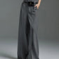 Women's Very Wide Leg Urban Pleated Split-Front Trousers
