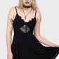 Killstar Sacralgia Lace Insert Black Flared Dress