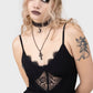 Killstar Sacralgia Lace Insert Black Flared Dress