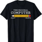 Funny Software Programmer T-Shirt, Science Tech Geek Pencil Graphic