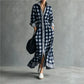 Vireous Bold Gingham Long Dress, Vacation Dress with Pockets