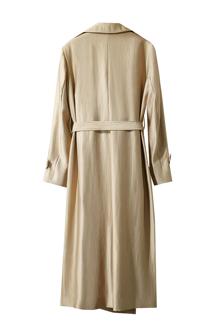 Minimalist Luxury Medium-Weight Women's Rain Coat