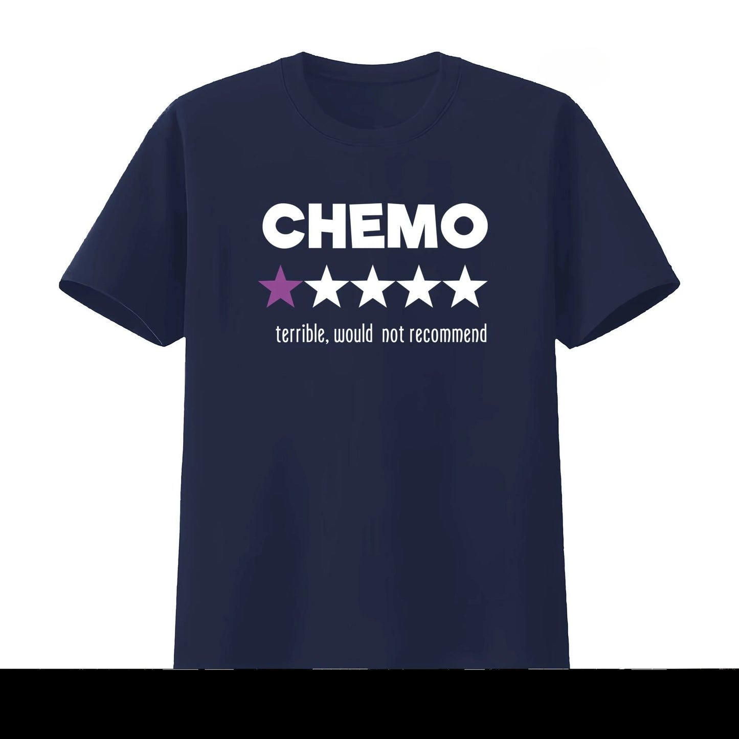 Funny Chemo T-Shirt with Star Rating Design for Cancer Survivors