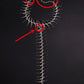 Dark Cross Edgy Thorn Skeleton Necklace