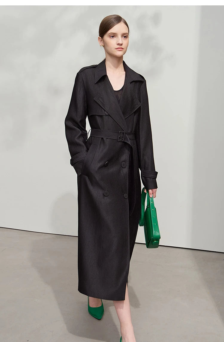 Minimalist Luxury Medium-Weight Women's Rain Coat