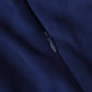 Elegant Round-Neck Silky Satin Long Dress in Navy