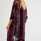 Kimono Women's Long Boho Tassel Beach Cover-Up, Multi Colours