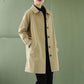 Classic Minimalist Women's Trench Coat Windbreaker, Multi Colours