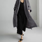 Vireous Cotton and Linen Women's Fashion Casual Loose Shirt Coat