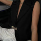Loose Elegant Long Sleeveless Cardigan Coat, Vest Outerwear
