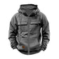 Men's Thickened Solid Hoodie, Mullti Pockets