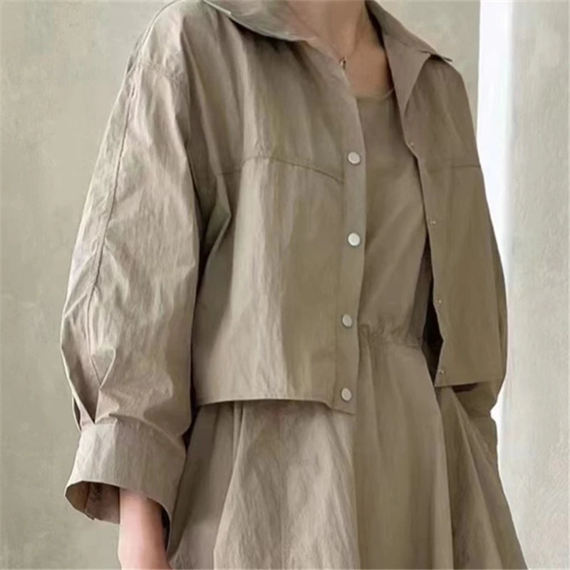 Two-Piece Women's Sleeveless Dress and  Matching Jacket Suit