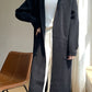 Vireous Lazy-Style Thickened Wool Knit Long Cardigan Coat