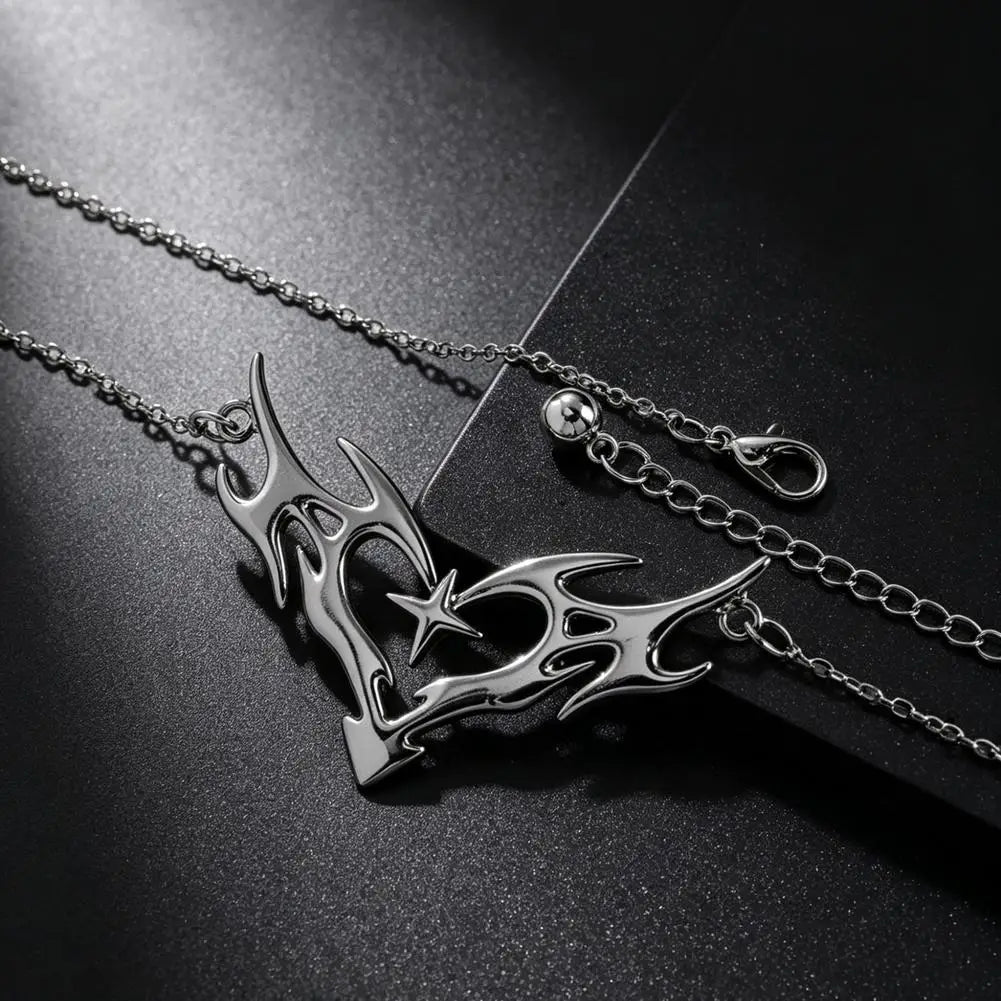 Gothic 'Heart Flame' Waist Chain, Punk Metal Belly Chain for Beach Bikini Party Club