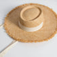 Women's Summer Raffia Hat, Wide Brimmed Sun Protection, Popping Colours