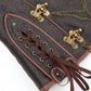Women's Steampunk Faux-Leather Underbust Corset in Brown