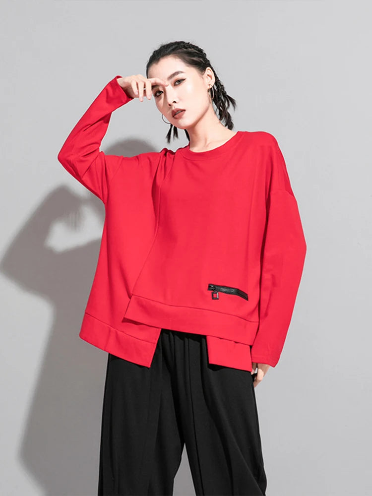 Vireous Streetwear Women's Round-Neck Fashion Top, Catwalk Collection