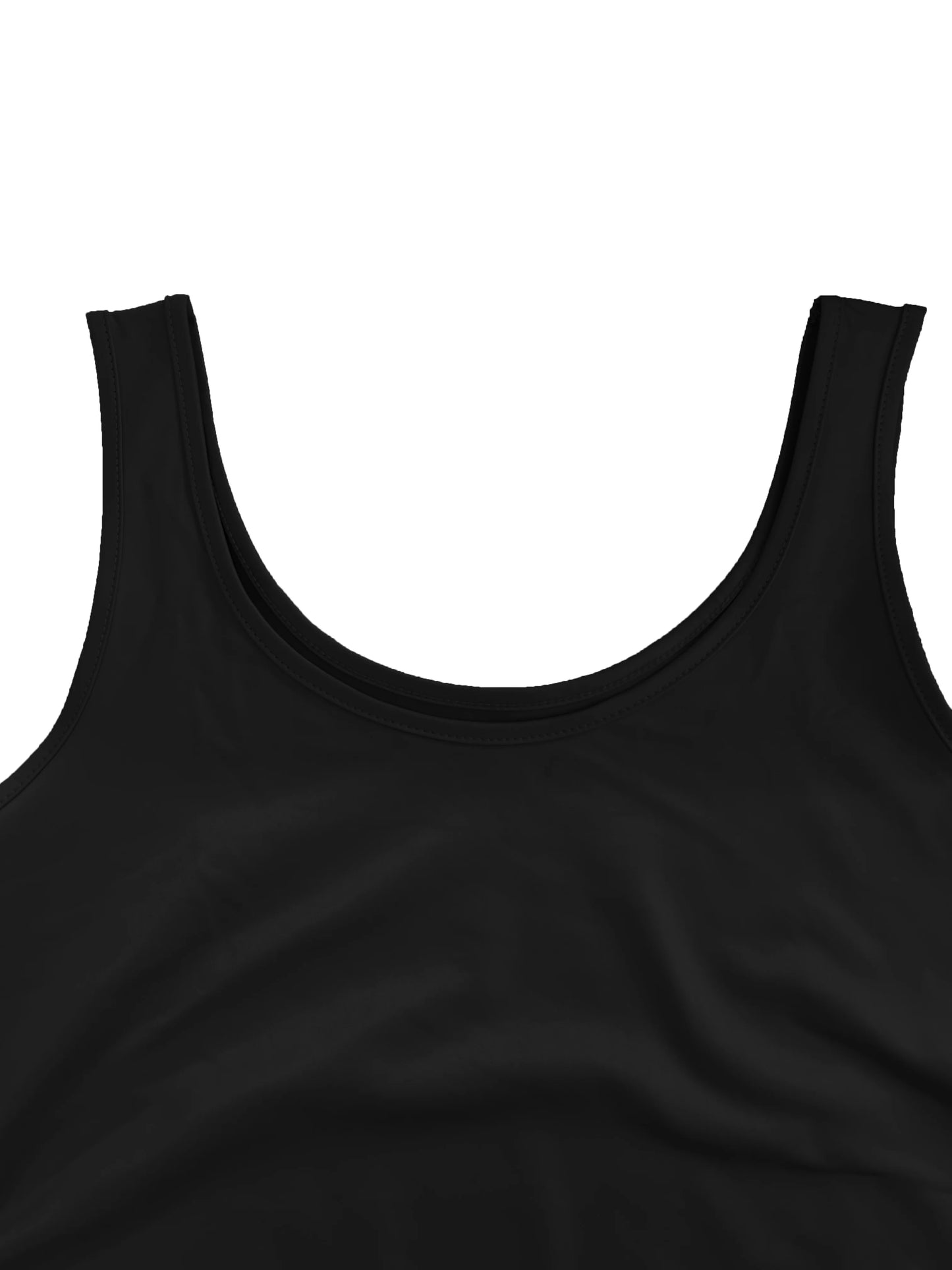 Vireous Women's Faux Shiny Leather Tank Top, Multi Colours