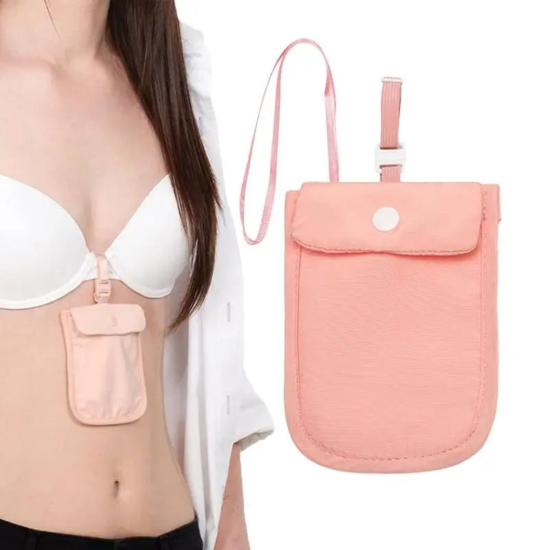Travel Safe Bra Wallet Under-Clothes Adjustable Travel Wallet