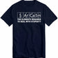 Funny 'Sarcasm Elements' Periodic Table T-Shirt, Science Chemistry Humour