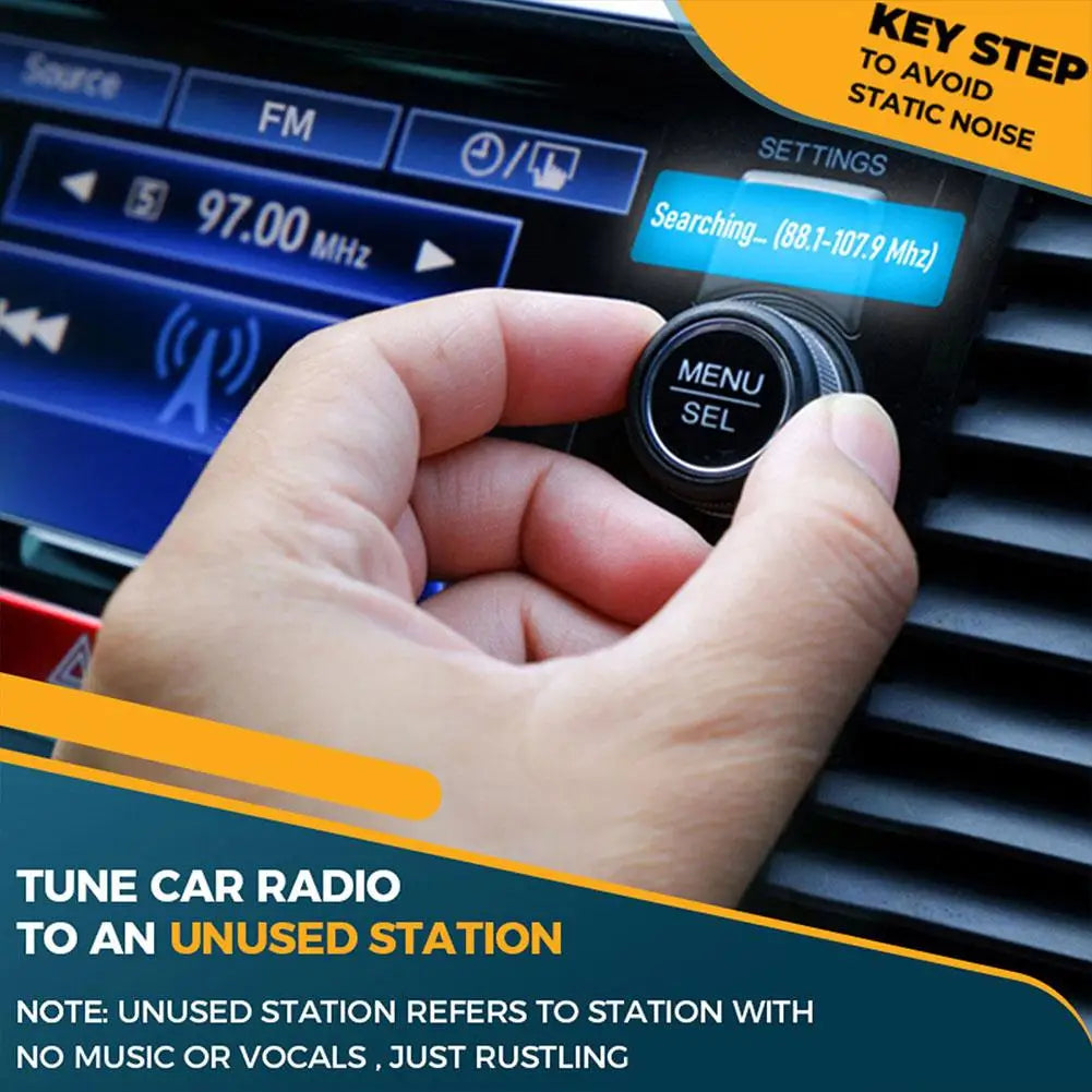 Bluetooth 5.3 FM Transmitter for Car FM/Aux Bluetooth Connected Car Adapter