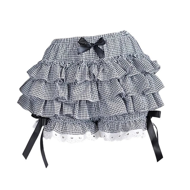 Women's Pleated Bloomers, Vintage Victorian Costume Knickers with Bow-Knot