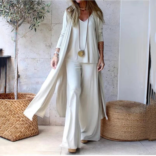 Vireous Casual Elegant Three-Piece Women's Very Loose Comfort Suit