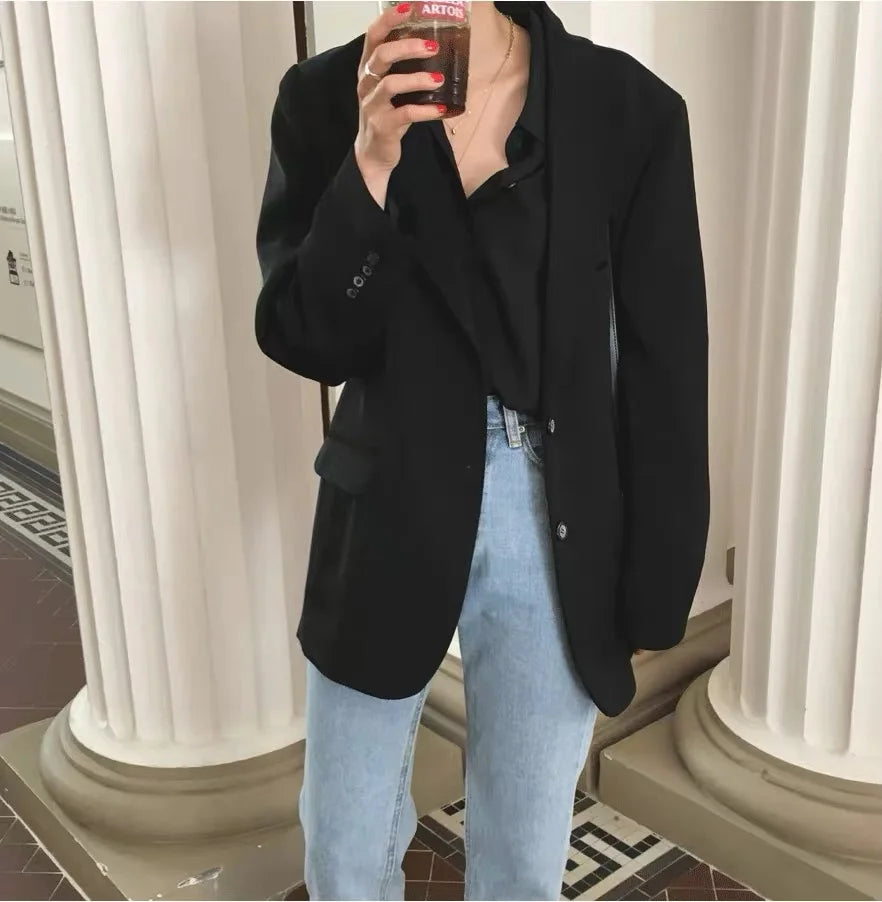 Vireous Classic Women's Blazer Single-Breasted, Multi Colours