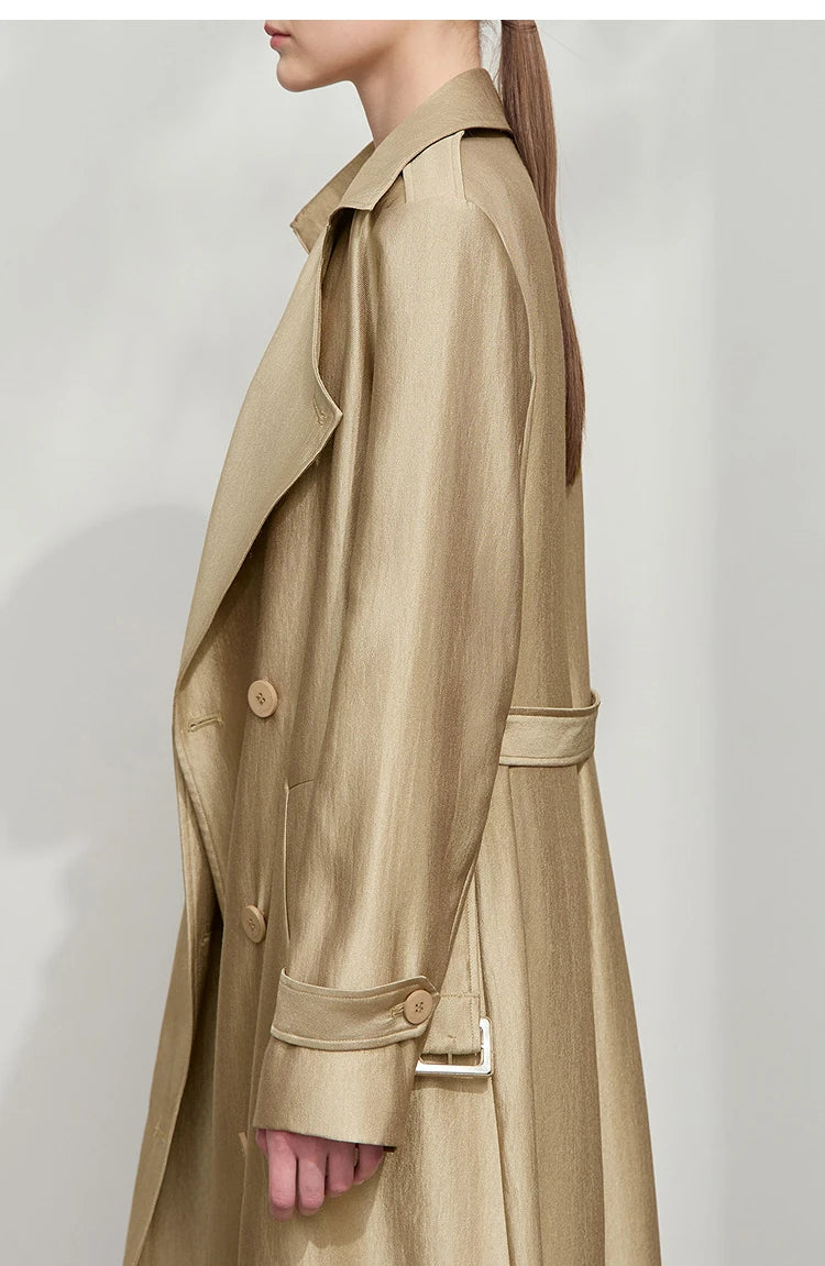 Minimalist Luxury Medium-Weight Women's Rain Coat