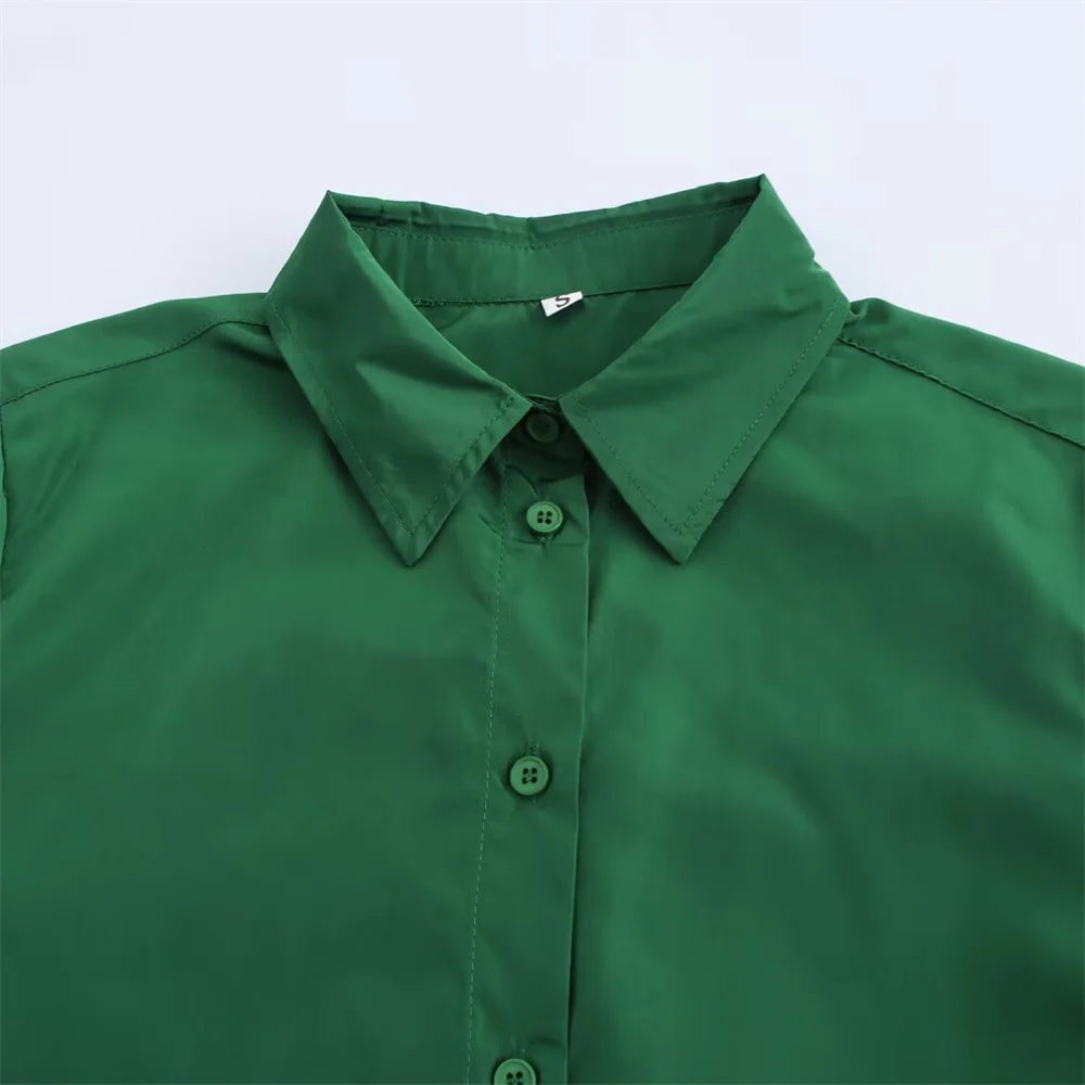 Women's Fashion Casual Swing Midi Skirt and Top, Two Piece Set