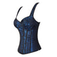 Goth Burlesque Eveningwear Corset, Body Shaper, Bustier, Jacquard Print, Plus Sizes
