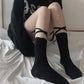 Summer Sexy Long Japanese-Style Socks, Irregular Lace-Tie Fishnet Stockings