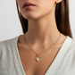 Sanora Luxe 18K Gold-Plated Rose Quartz T-Bar Heart Necklace