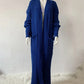 Vireous Very Long Cardigan, Women's Cable Knit Jacket, Multicolours