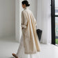 Vireous Cotton and Linen Women's Fashion Casual Loose Shirt Coat