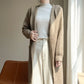 Vireous Lazy-Style Thickened Wool Knit Long Cardigan Coat