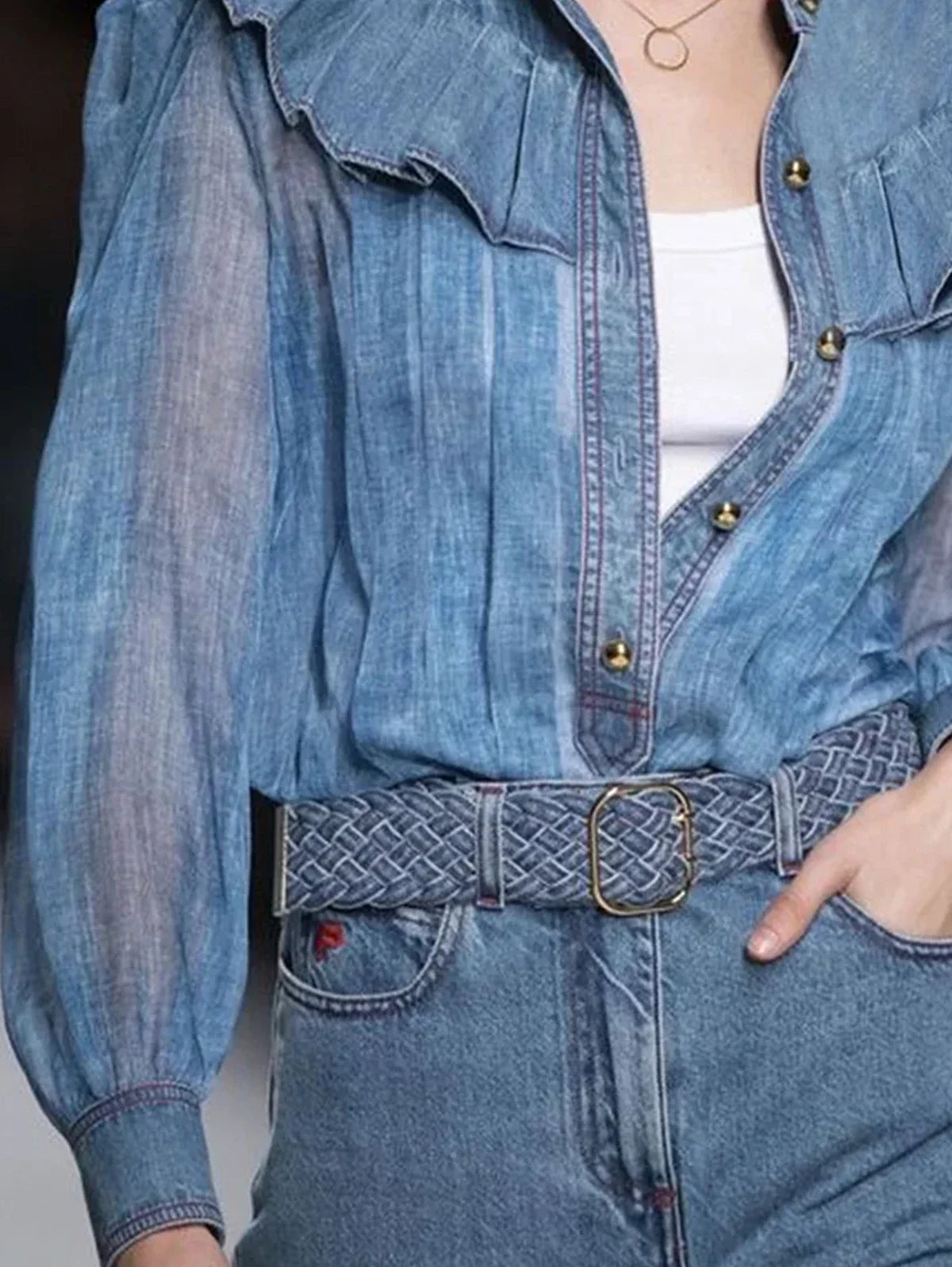 Women's Ruffle Retro Button Shirt, Mori Girl Fashion Casual, Plus Sizes