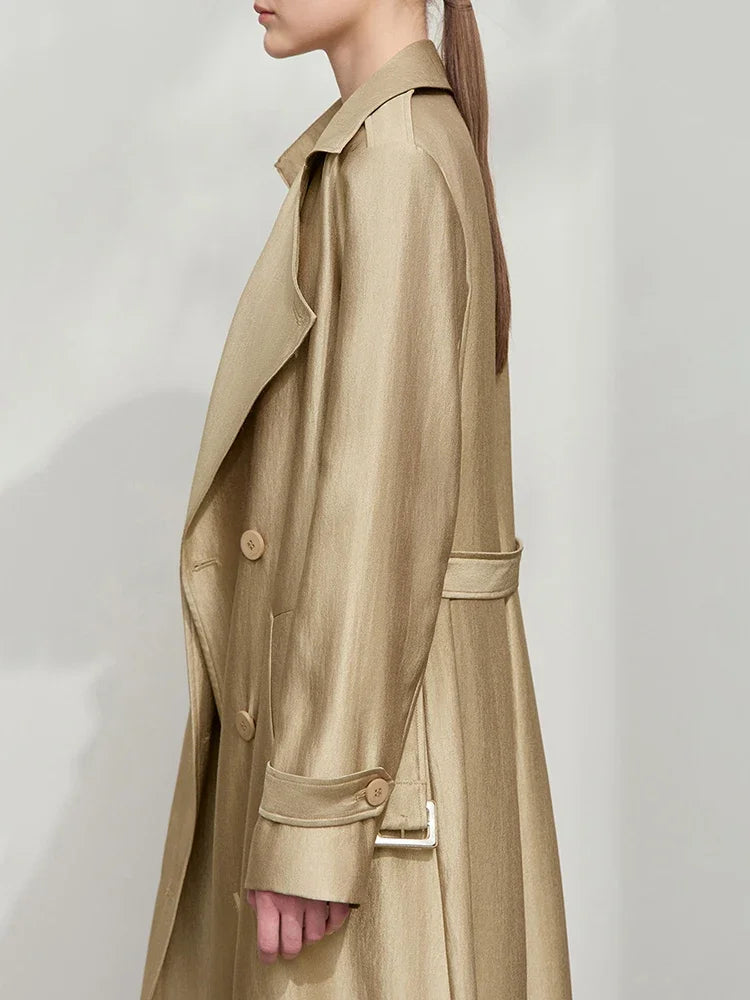 Minimalist Luxury Medium-Weight Women's Rain Coat