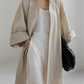 Vireous Cotton and Linen Women's Fashion Casual Loose Shirt Coat