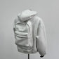 Unisex Travel Baggage Hoodie with Large Hidden Back Pocket