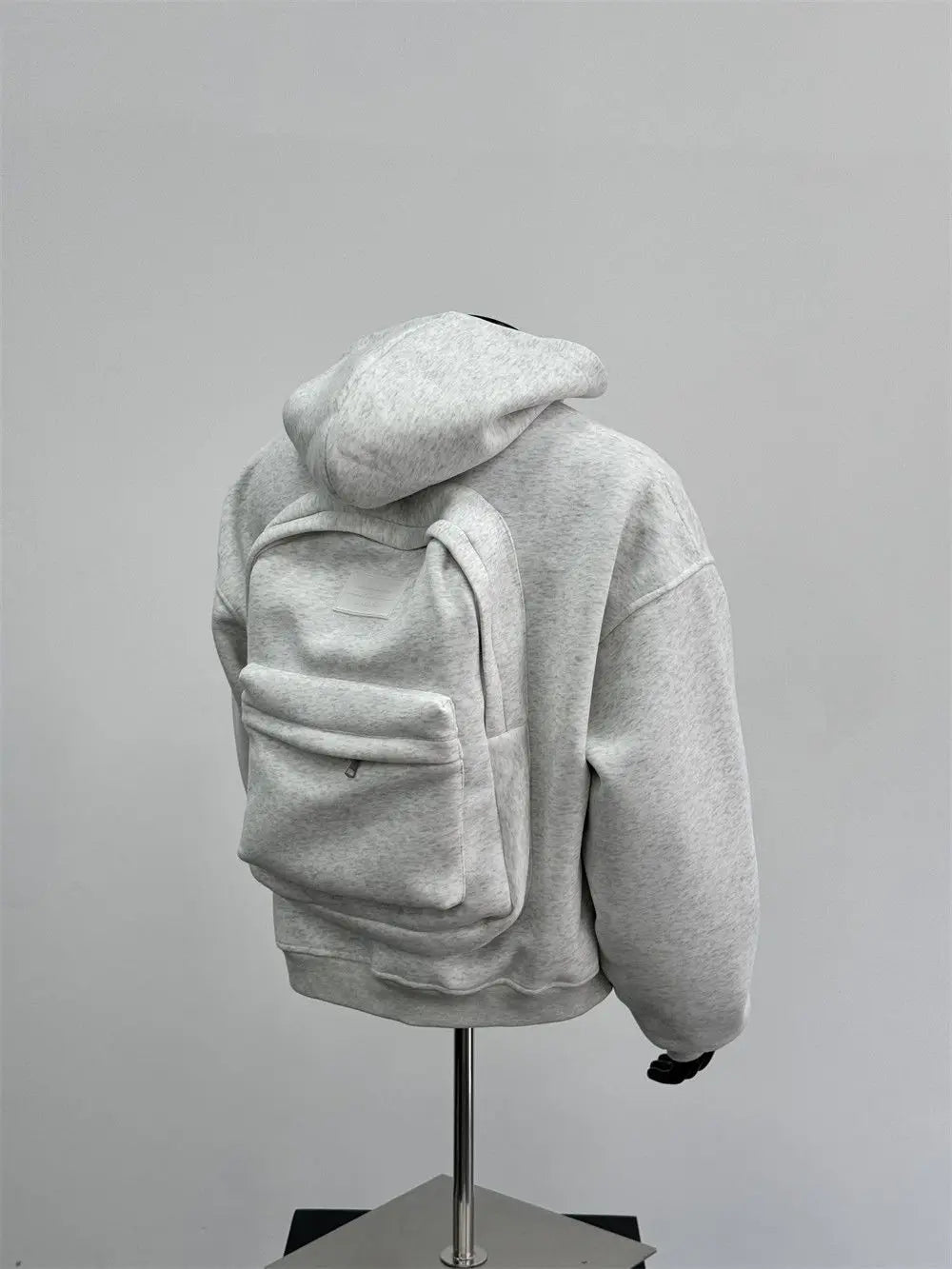 Unisex Travel Baggage Hoodie with Large Hidden Back Pocket
