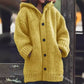 Women's Thick-Knit Hooded Cardigan Wrap Coat, Plus Sizes