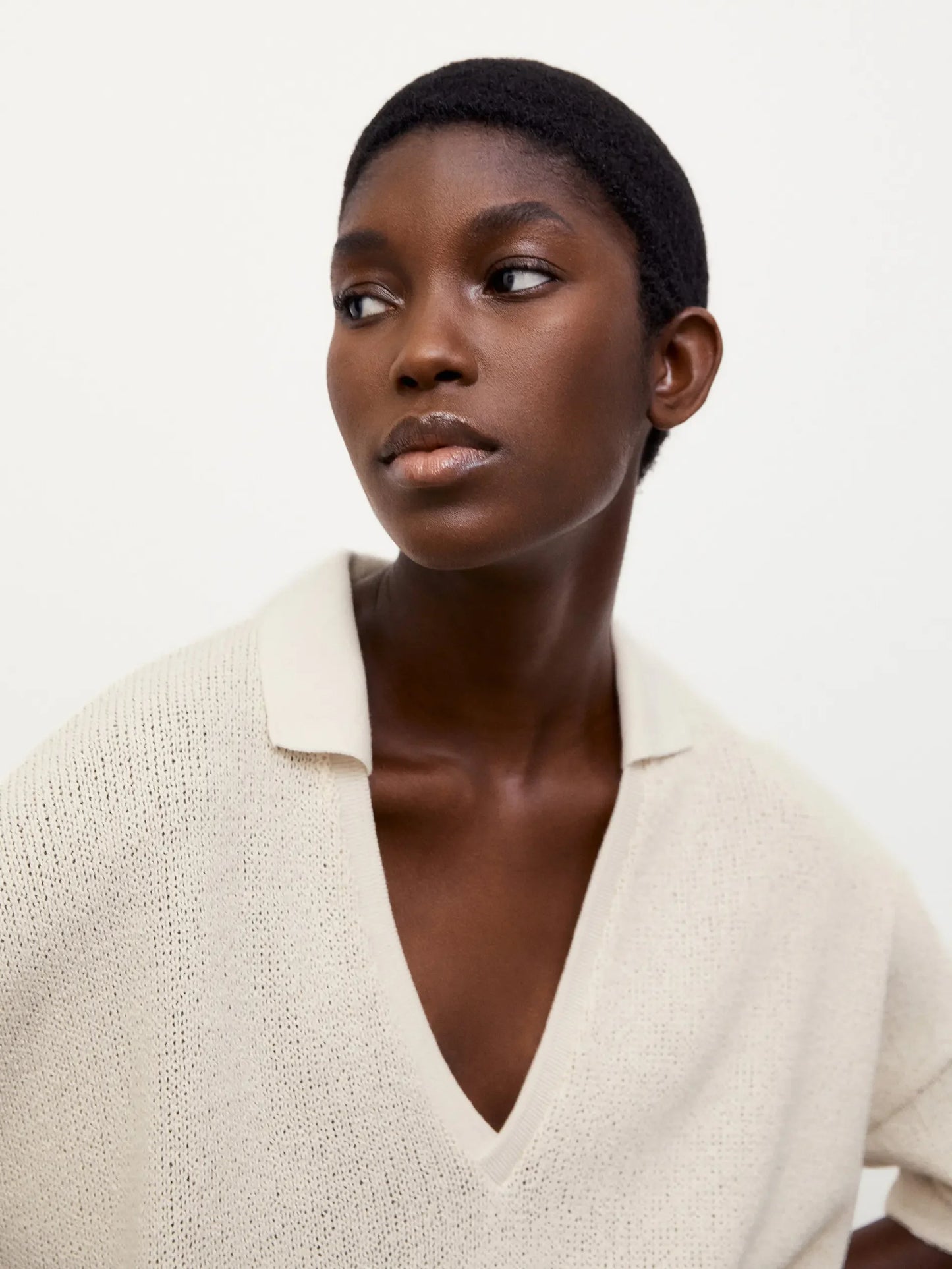 Women's Soft Knitted Polo Shirt, Catwalk Collection