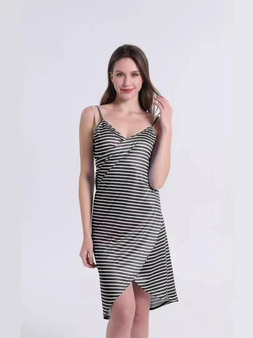 Nsangu Summer Beach Sexy Women's Wrap Dress